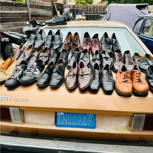 Men’s suits dress shirts and shoes